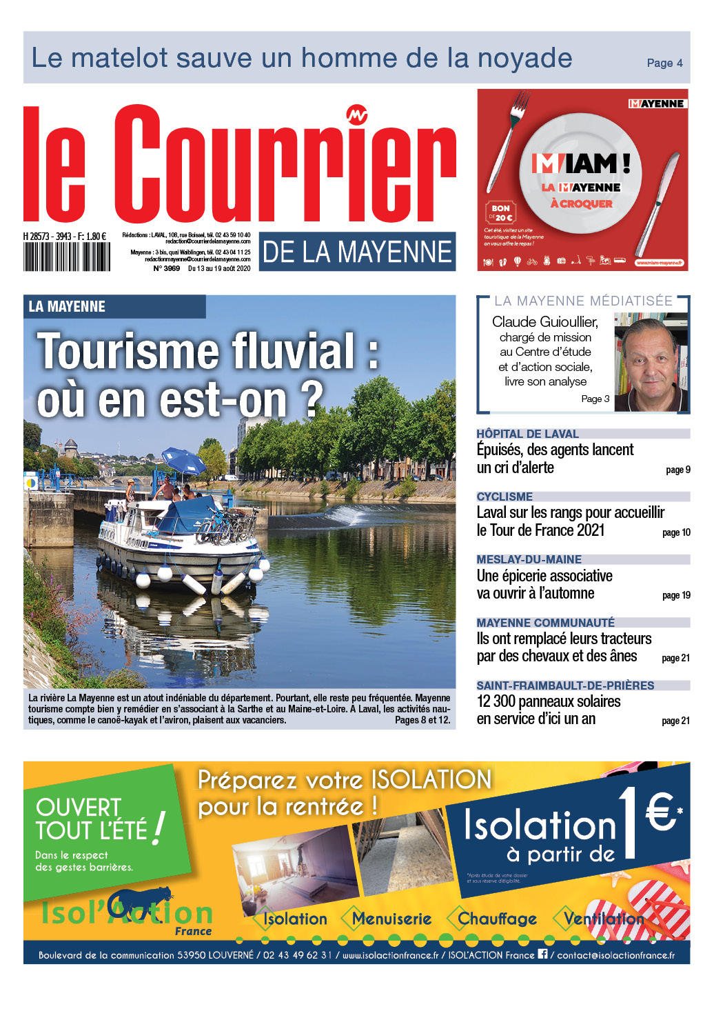 La Mayenne : Tourisme fluvial : où en est-on ?